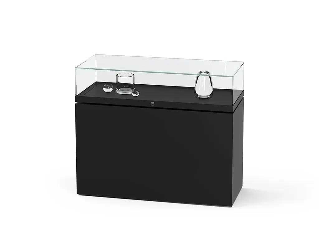 tischvitrine glas mit unterschrank